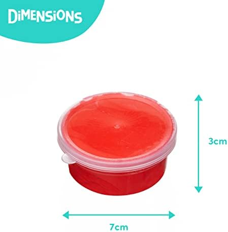 THE TWIDDLERS - 24 Tubs Colourful Bouncing Slime Putty for Kids Party Favour Bag Fillers