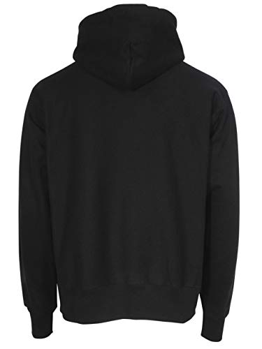 Champion mens Reverse Weave Pullover, Chenille Script Black