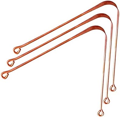 HealthAndYoga(TM) qSwipe Lite Copper Tongue Cleaners - Relief for Bad Breath and Oral Hygiene (Set of 3)