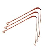 HealthAndYoga(TM) qSwipe Lite Copper Tongue Cleaners - Relief for Bad Breath and Oral Hygiene (Set o