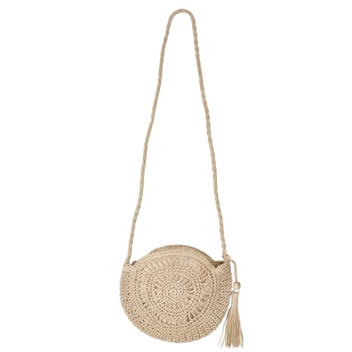 DecorDwell Bolso de Bandolera Paja, Bolso Mimbre...