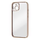 レイ・アウト iPhone 13用 ケース Perfect Fit メタリック/ピンクゴールド