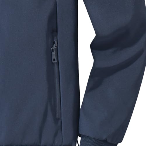 TONY BACKER Giacca Uomo Invernale Softshell Impermeabile Antivento con Cappuccio Staccabile, Giubbotto Cappotto Casual Trekking 3510