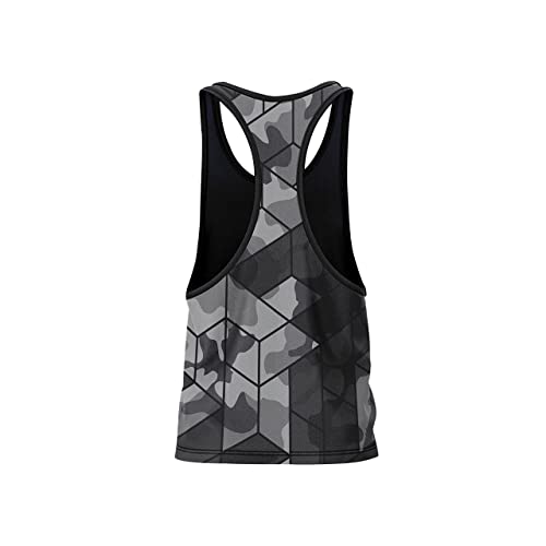 Image of AKIBA Mens Printed Fitness Workout Stringers Gym Stylish Vests