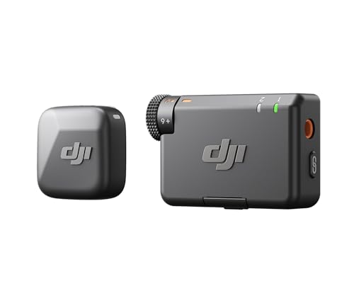 DJI Mic Mini microfone sem fios (1 TX + 1 RX), cancelamento de ruído, limite automático, microfone sem fios profissional para câmaras/iPhone/Android, Vlogs, streaming, transmissão a 400 m