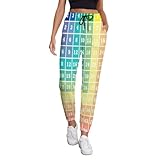 Multiplication Square - Pantalones deportivos para mujer, con bolsillos, estampados, holgados, Estilo:, XL