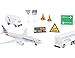 Daron American Airlines Airport Playset with Die-Cast Metal Model Airplane with Plastic Parts, Cars and Transportation Toys for Kids Ages 3+