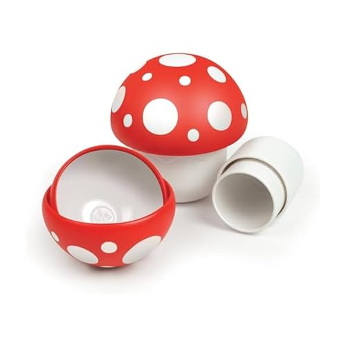 Genuine Fred Nesting Mushroom Measuring Cups, Set of Fun and Functional Kitchen Measuring Tools, Space-Saving Design with Unique Mushroom Shape