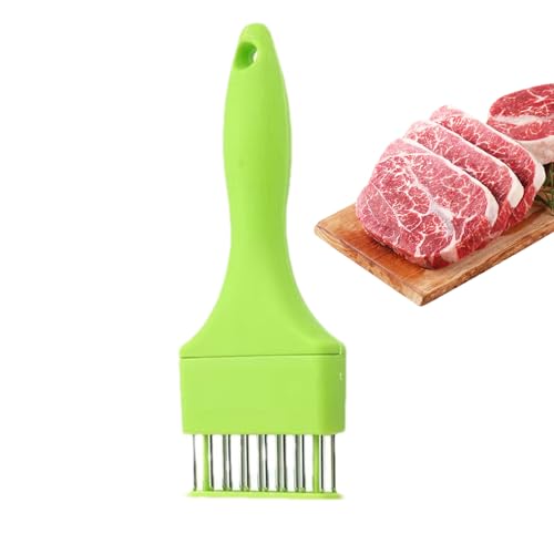 Generico Ago per batticarne, Strumento per batticarne di Pollo - Utensili per in Metallo Ago per - Strumento Portatile per cuocere la Carne, tenero per ago, per Manzo, Pollo, Maiale