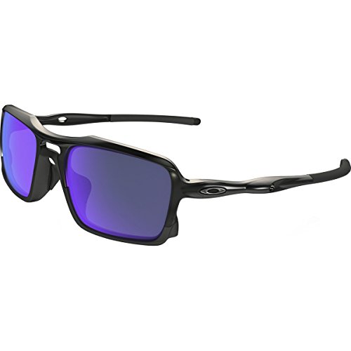 Oakley Men's OO9314 Triggerman Asian Fit Rectangular Sunglasses, Black Ink, 59 mm