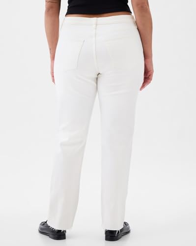 Image of Gap Women Straight Fit High Rise Clean Washed Jean
