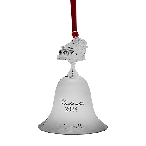 Wallace 5314405 2024 Silver Plated Grande Baroque Bell Ornament 30Th Edition thumb #3