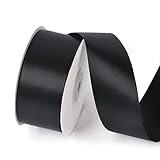 1-1/2 Inch X 25 Yards Solid Color Satin Ribbon Roll, Ribbons Great for Gift Wrapping, Crafts, Weddin