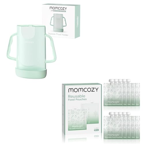 Image of Momcozy Squeeze Pouch Holder Reusable Baby Food Pouches