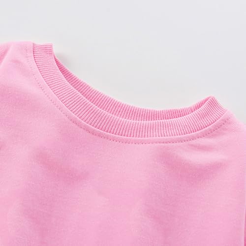 Kids' Santa on a Unicorn Pink Sweatshirt, alternative view 3
