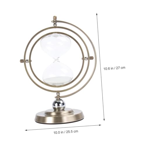 BESPORTBLE Retro Água Temporizador De Areia Desktop Hora Ampulheta Decoração Para Casa Metal Ampulhe