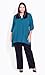 City Chic Women's Plus Size Blouse - Longline Teal