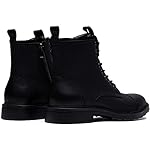 Vostey Mens Boots Motorcycle Casual Boots for Men Zipper Fashion Chukka Boots Mens - Image 5
