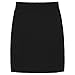Produktbild Damen Feste Röcke Hoch Schritt Rockbeutelrock Rock Karriere Arbeit Taille Leder (Color : Black, Size : XL)