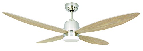 AireRyder Stratus ventilador de techo con iluminación de bajo consumo, con mando a distancia, 132 cm, aspas en punta