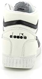 Diadora Unisex Game L High Waxed Athletic, White/Blue Caspian Sea, 11 US Men | Image 7