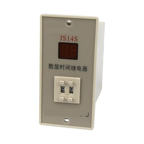 Temporizador 12VDC JS14S-2 con retardo on-delay y doble contacto DPDT para optimizar maquinaria