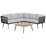 Alcamo Sitzgruppe Akazienholz Taupe
