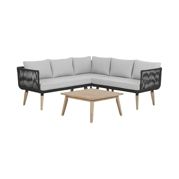 Alcamo Sitzgruppe Akazienholz Taupe