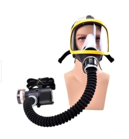 QAVODB PAPR Respirator Mask with 40mm Filter, 74L/min, 7H