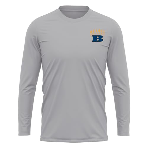 Campus Lab Beloit College Adult Men's Sport Long Sleeve Left Chest Logo, Athletic Heather, Medium