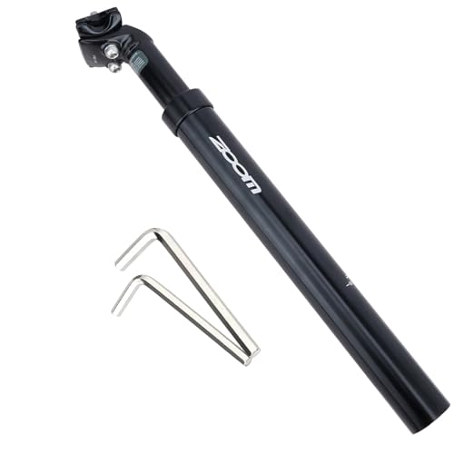 Yongness Tige de Selle à Ressort en Aluminium, Longueur 350mm, diamètre 31,6mm,Tige de Selle de vélo avec Suspension,adaptée aux vélos...
