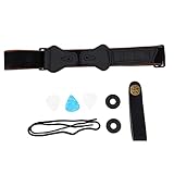 Mikinona 1Satz Gitarrengurt Set Komfortabler und Einfacher Gitarrengurt für Akustische und Elektrische Gitarren Strapazierfähiges Material für Musiker Einfache Installation