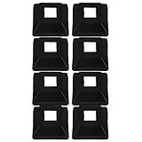 TOVINANNA 8 Stück Kunststoff Fußabdeckungsset 20X20mm Pfosten und Zaunabdeckungen Wetterbeständig für Treppengeländer und Zaunpfosten