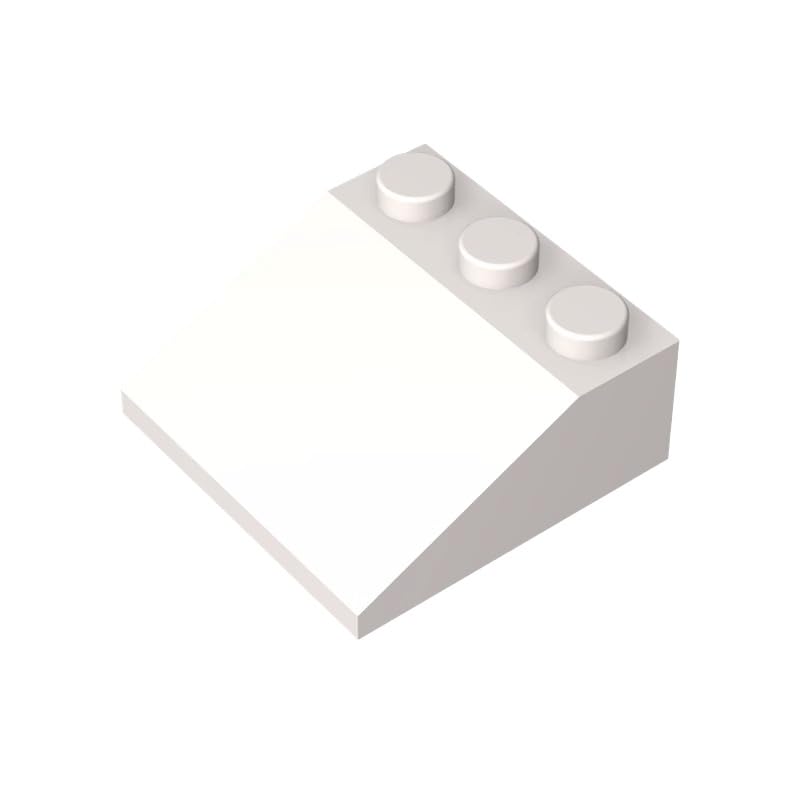 Gobricks GDS-776 Slope 33° 3x3 10PCS Compatible with Lego 4161 6052995 DIY Parts and MOC Components for Major Brick Brands Color:White 1