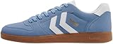 hummel Perfekt CL 226217 Baskets de handball en daim Bleu, Bleu jeans clair, 43 EU