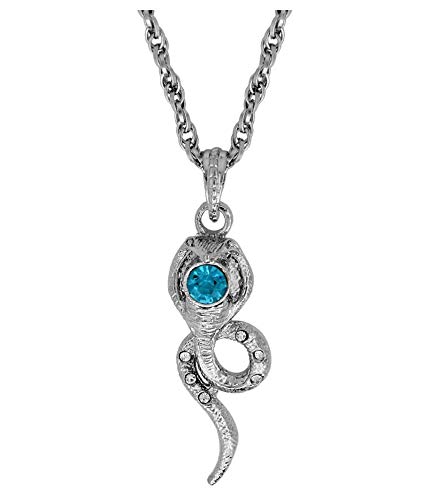 � Brass Silver Plated Mahadev/Mahakaal/Shiv Sheshnag/SheshNaag/Nag Panch Snake Idol with Blue American Diamond/Blue Nagmani/Cubic Zirconia Mythological Spiritual for Men/Women-image-19