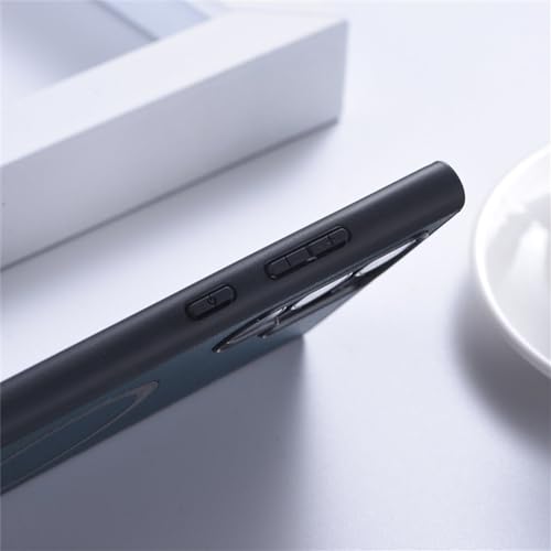 Protector Samsung A54 y S22 Ultra anticaídas de silicona suave de tela negra 5