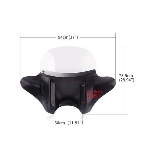 Kit carénage avant universel moto finition supérieure pour capot de phare