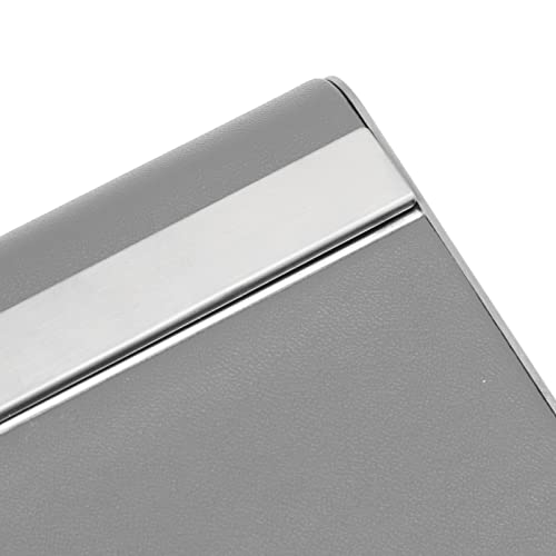 Cigar Case, 20 Pcs Dampproof Plush Inside Lightweight Cigar Box Aluminum Alloy Magnetic Suction For Outdoor(Grey) #TOP7