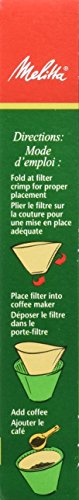 Melitta 620122 40 Count #1 Natural Brown Cone Coffee Filters (Pack of 5) - Thumbnail 3