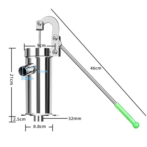 Pompe à eau manuelle pour puits robuste en inox portable et facile à utiliser