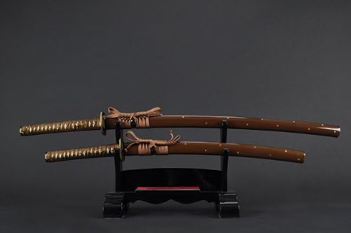 HMS Fully Hand Forged Practical Sakura Katanas & Wakizashi Swords #973-74