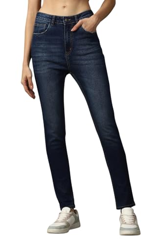 Image of High Star Women Washed Skinny fit Highrise Stretchable Jeans