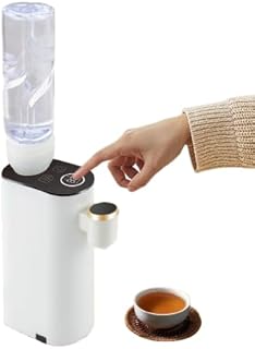 Mini Countertop Water Dispenser with Instant Hot Water, 5 Temp Settings & LED Display, Portable Water Cooler for Home Office Travel – Touch Control, Safety Lock, Bag Included