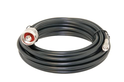 Alda PQ Câble d'extension d'antenne 5m, RG58 pour SMA/M á N/M Cover