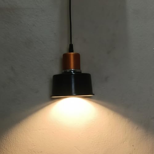 Image of Ceiling Hanging Light Antique Golden Black Pendant for Dining Table, Living Room, Bedroom, Restaurants, Offices, Cafes, Hotels. 9 Watts LED Bulb Included (Antique Golden Black)