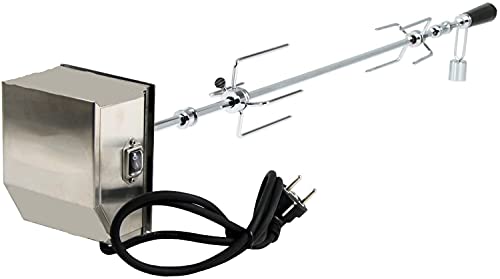 BBQNOVATION Drehspieße Deluxe von Edelstahl mit extra langem Spieß 90 cm, geeignet für die meisten Gas-Grills Cover