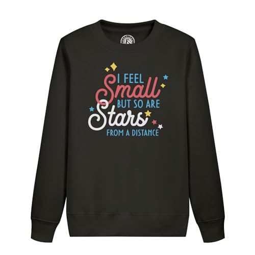 Sweatshirt enfant I Feel Small imprimé avec message inspirant