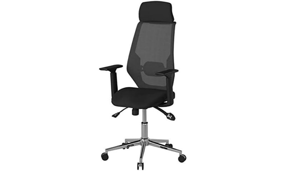 Rackhams Black Clifton Office Chair With Wheels In