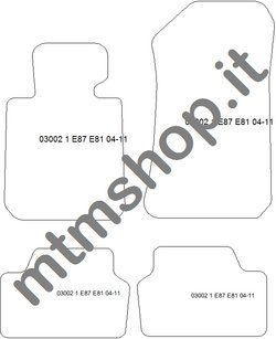 MTM Tappetini per BMW Serie 1 (E87) 09.2004-2011
